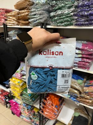 Pastel Kalisan Koyu Mavi 5 inç Balon