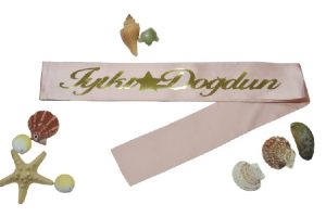 İyi Ki Doğdun Yıldızlı Kuşak Pembe Üstü Gold