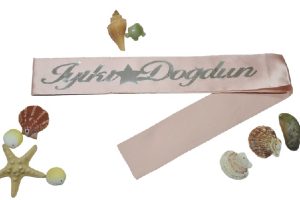 İyi Ki Doğdun Yıldızlı Kuşak Pembe Üstü Gümüş