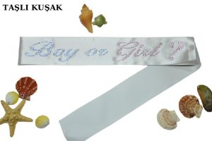 Boy or Girl? Beyaz Taşlı Kuşak