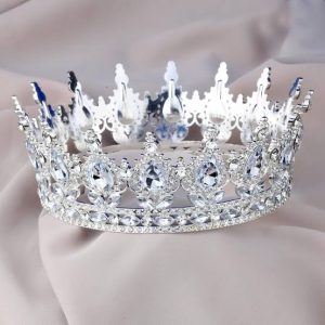 Gümüş Tam Tur Pasta Tacı