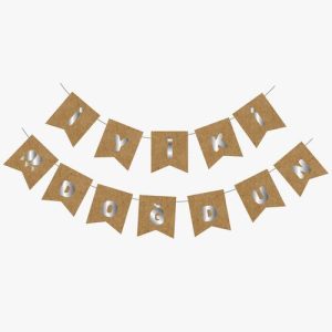 Kraft Gümüş İyi Ki Doğdun Yaldızlı Banner